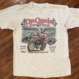Motorcross Du Quoin Series Dirt Bike Race Shirt Size Large USA Vintage